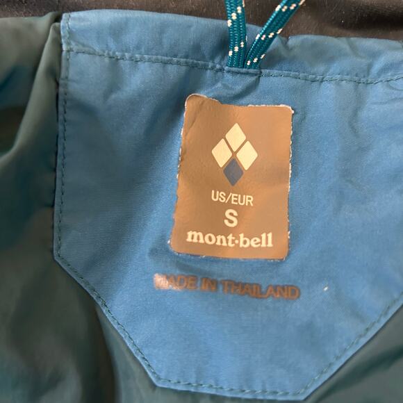 Montbell Jacket Womens Small Blue Yellow Charmoz Parka Well Loved Outdoor Winter - Picture 2 of 8